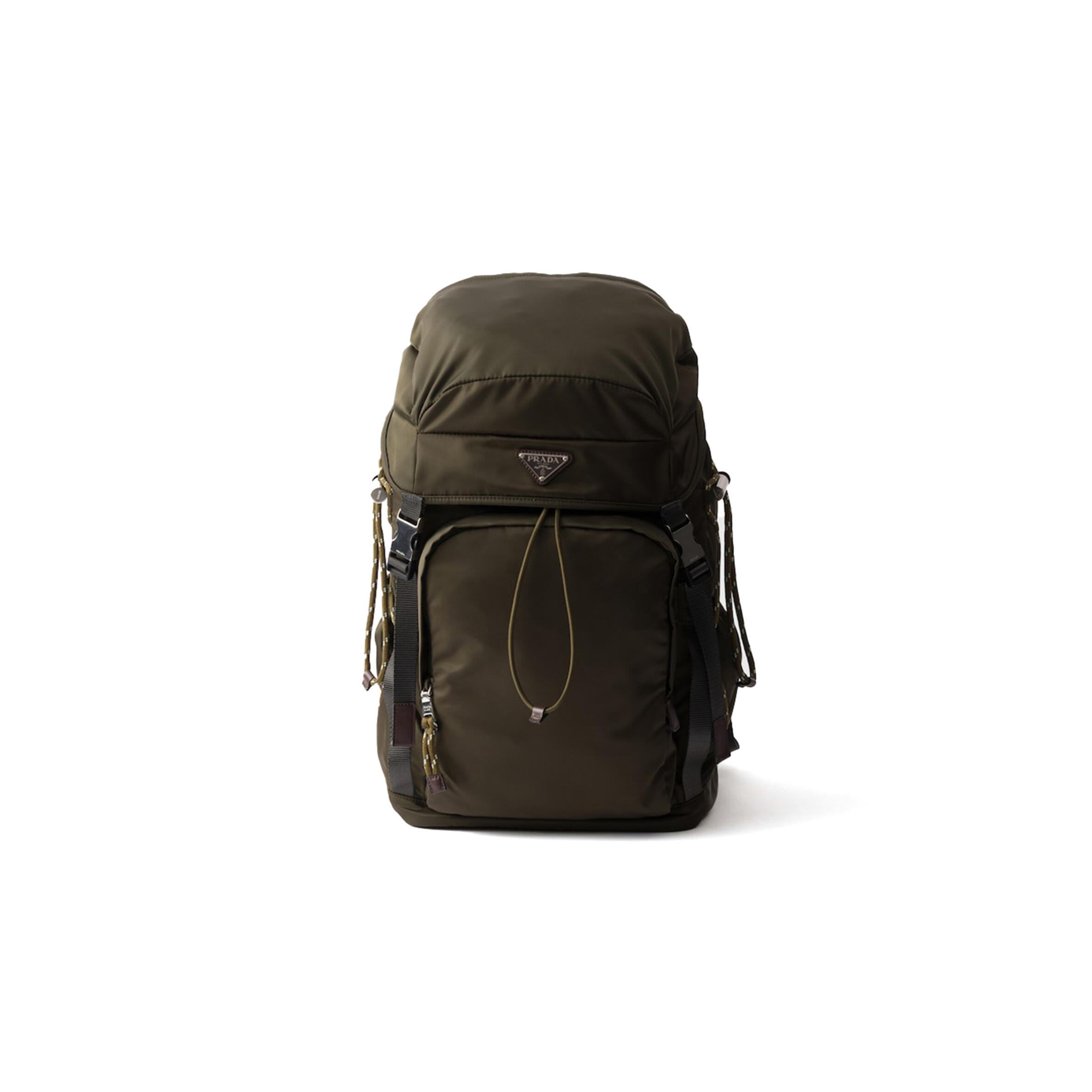 Pra*a speedrock re-nylon and leather backpack 2vz123 (46*28*22cm)